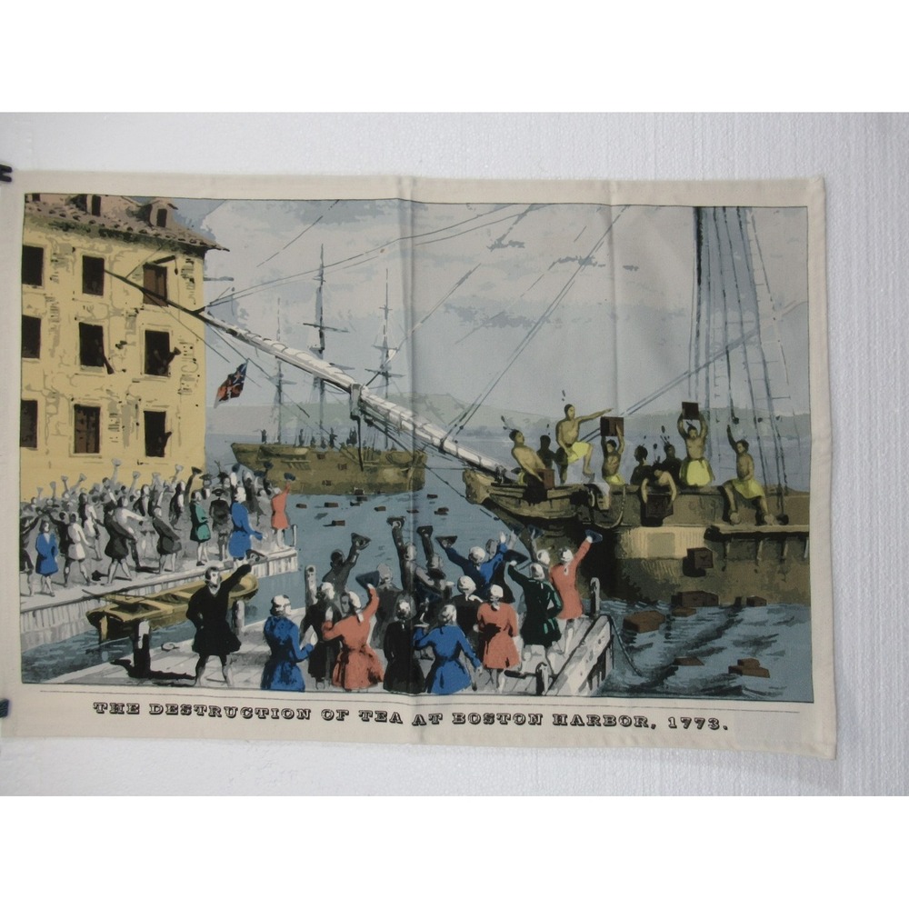 Radical Tea Towel Boston Tea Party Organic Cotton